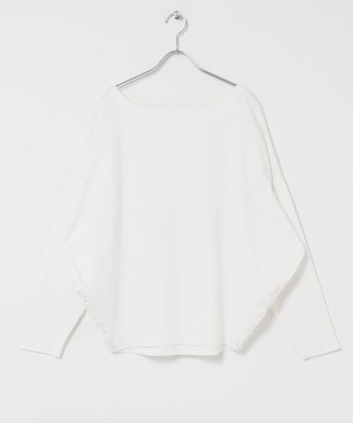 URBAN RESEARCH DOORS(アーバンリサーチドアーズ)の「Soft Cotton Loose Long-Sleeve T-shirts(Tシャツ/カットソー・レディース・オフホワイト/ブラック・FREE)」の10枚目の写真