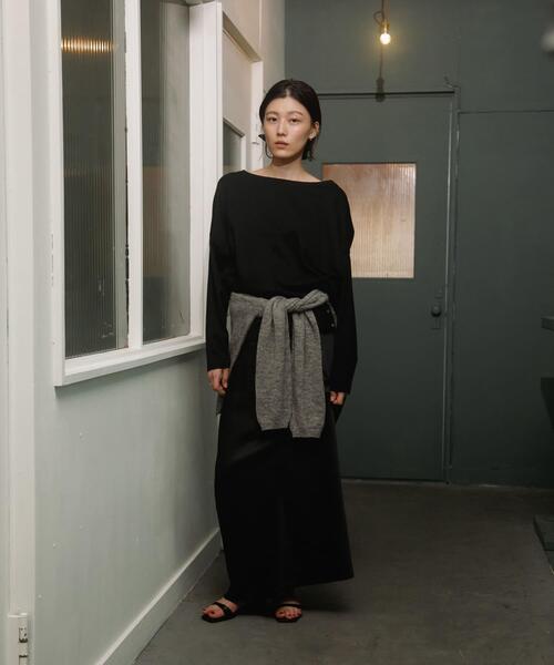 URBAN RESEARCH DOORS(アーバンリサーチドアーズ)の「Soft Cotton Loose Long-Sleeve T-shirts(Tシャツ/カットソー・レディース・オフホワイト/ブラック・FREE)」の17枚目の写真