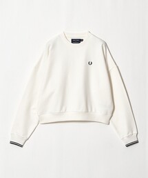 【別注】＜FRED PERRY＞クルーネック ショート スウェット