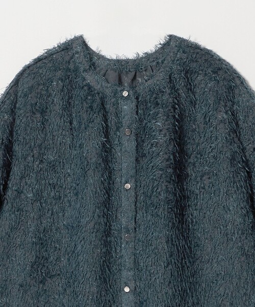 A DAY IN THE LIFE UNITED ARROWS（アデイインザライフユナイテッドアローズ）の「カットジャガード メタルボタンブラウス 2WAY ＜A DAY IN THE LIFE＞（シャツ/ブラウス・レディース・ダークグリーン/ブラック/オフホワイト・FREE）」の11枚目の写真
