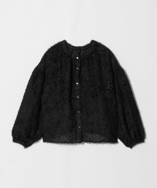 A DAY IN THE LIFE UNITED ARROWS（アデイインザライフユナイテッドアローズ）の「カットジャガード メタルボタンブラウス 2WAY ＜A DAY IN THE LIFE＞（シャツ/ブラウス・レディース・ダークグリーン/ブラック/オフホワイト・FREE）」の18枚目の写真