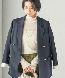 〈手洗い可能〉ドライ テレコ リブ タートルネック