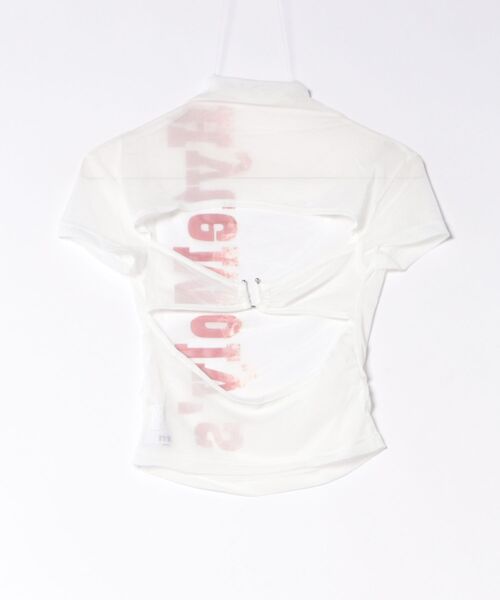 VIBGYOR(ヴィブジョー)の「【TUNE】サイドロゴ半袖Tシャツ(Tシャツ/カットソー・レディース・ホワイト・FREE)」の6枚目の写真