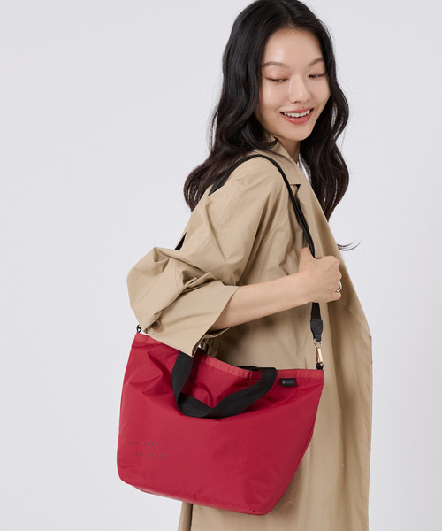 26AW新品 luxe 25周年トートバッグ 2点セット IN MIND SMALL TOTE ディープルージュスクリプト（トートバッグ