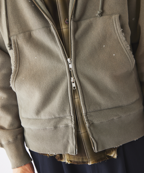 Champion(チャンピオン)の「CHAMPION / チャンピオン 別注 R/W オーバーダイ ジップパーカー(パーカー・メンズ・Red/カーキ/ブラック・MEDIUM/LARGE)」の16枚目の写真