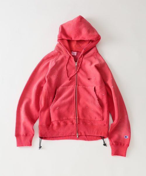 Champion(チャンピオン)の「CHAMPION / チャンピオン 別注 R/W オーバーダイ ジップパーカー(パーカー・メンズ・Red/カーキ/ブラック・MEDIUM/LARGE)」の22枚目の写真