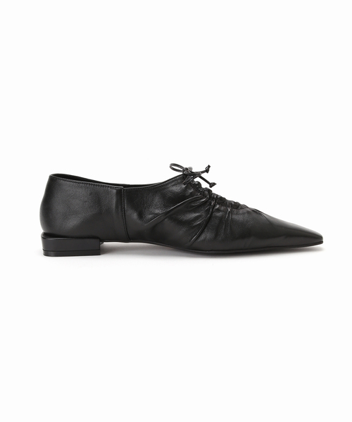 FLAT(フラット)の「《/WEB+一部店舗限定》GRISEレザーギャザーカットアウトフラット(その他シューズ・レディース・シルバー/ブラック・22cm/23.5cm/23cm/22.5cm/25cm/24.5cm/24cm)」の14枚目の写真