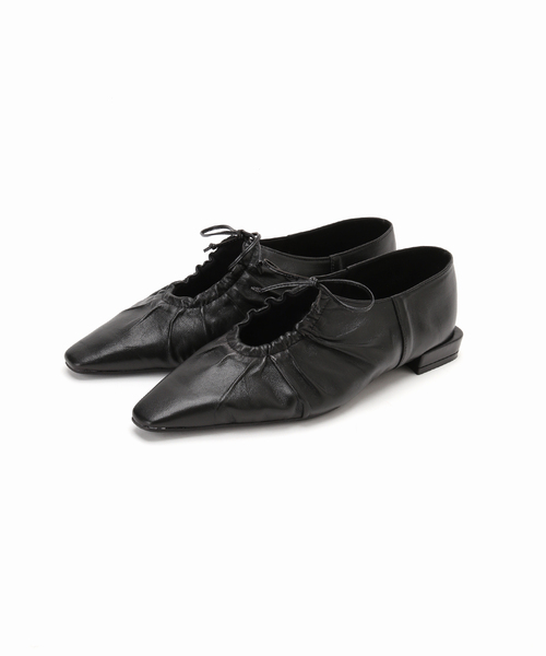 FLAT(フラット)の「《/WEB+一部店舗限定》GRISEレザーギャザーカットアウトフラット(その他シューズ・レディース・シルバー/ブラック・22cm/23.5cm/23cm/22.5cm/25cm/24.5cm/24cm)」の22枚目の写真