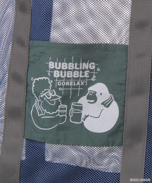 niko and...（ニコアンド）の「【ごリラックス×Bubbling BUBBLE】コラボメッシュトートバッグ（トートバッグ・レディース・ピンク/ネイビー・0）」の11枚目の写真