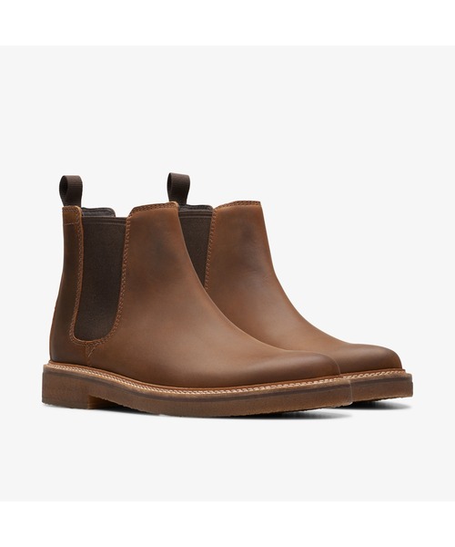Clarks（クラークス）の「Clarkdale Easy／クラークデールイージー(ビーズワックスレザー)（ブーツ・メンズ・ブラウン・UK7/UK6.5/UK10.5/UK10/UK9.5/UK8.5/UK9/UK11/UK8/UK6/UK7.5）」の2枚目の写真