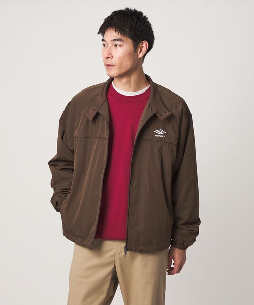 UMBRO(アンブロ)の「【別注】<UMBRO>トラック ジャケット ブルゾン(ブルゾン・メンズ・ブラック/ダークブラウン・L/M)」の5枚目の写真