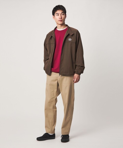 UMBRO(アンブロ)の「【別注】<UMBRO>トラック ジャケット ブルゾン(ブルゾン・メンズ・ブラック/ダークブラウン・L/M)」の6枚目の写真