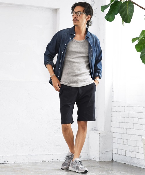 jiggys shop(ジギーズショップ)の「スリムフィット ストレッチ コットンテレコ タンクトップ インナー(タンクトップ・メンズ・グレー/ホワイト/ブラック・SMALL/MEDIUM/LARGE/X-LARGE/XX-LARGE)」の10枚目の写真