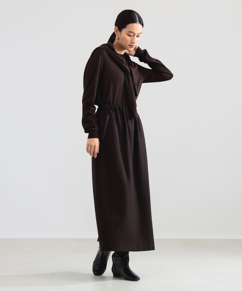 Demi-Luxe BEAMS(デミルクス ビームス)の「AK+1 / フラノ ドロスト スカート(スカート・レディース・ブラウン/グレー・36/38)」の5枚目の写真