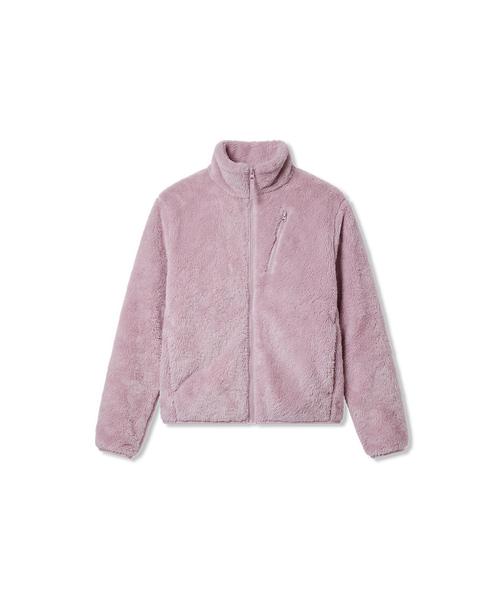 MUSINSA STANDARD WOMAN（ムシンサスタンダードウーマン）の「[シティレジャー] ウィメンズフラッフィーフリースジップアップジャケット (6色)（その他アウター・レディース・スカイブルー/プラム/ピンク系その他/ブラック/アイボリー・MEDIUM/SMALL/X-SMALL/LARGE）」の5枚目の写真