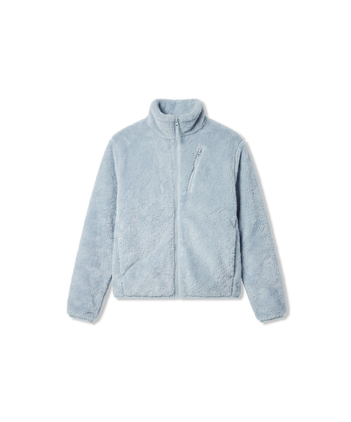 MUSINSA STANDARD WOMAN（ムシンサスタンダードウーマン）の「[シティレジャー] ウィメンズフラッフィーフリースジップアップジャケット (6色)（その他アウター・レディース・スカイブルー/プラム/ピンク系その他/ブラック/アイボリー・MEDIUM/SMALL/X-SMALL/LARGE）」の3枚目の写真
