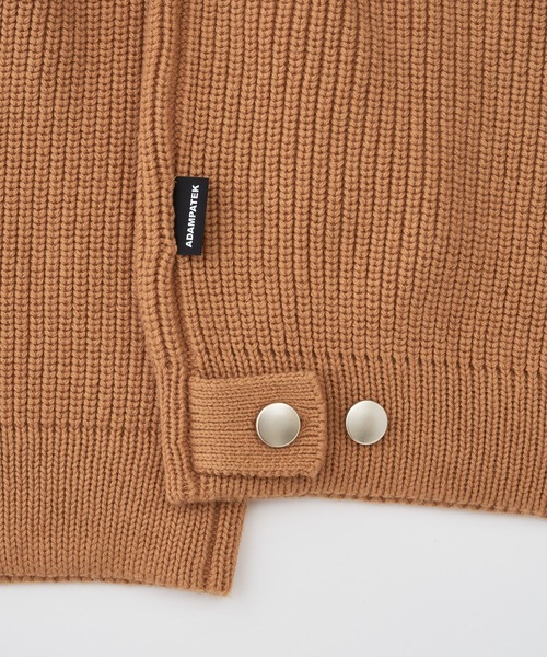 ADAM PATEK(アダムパテック)の「【ADAMPATECK/アダムパテック】rough knitfabric work jacket(その他アウター・メンズ・ダークグレー/キャメル・2/1)」の8枚目の写真