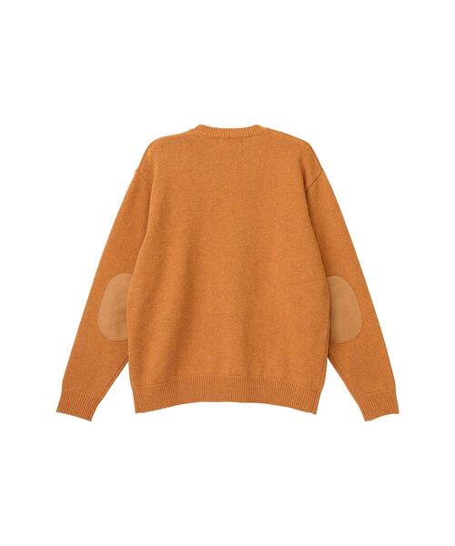HYSTERIC GLAMOUR(ヒステリックグラマー)の「AMPLIFIEDワッペン エルボーパッチセーター(ニット/セーター・メンズ・オレンジ/ブラック/グリーン・X-LARGE/LARGE/MEDIUM/SMALL)」の4枚目の写真