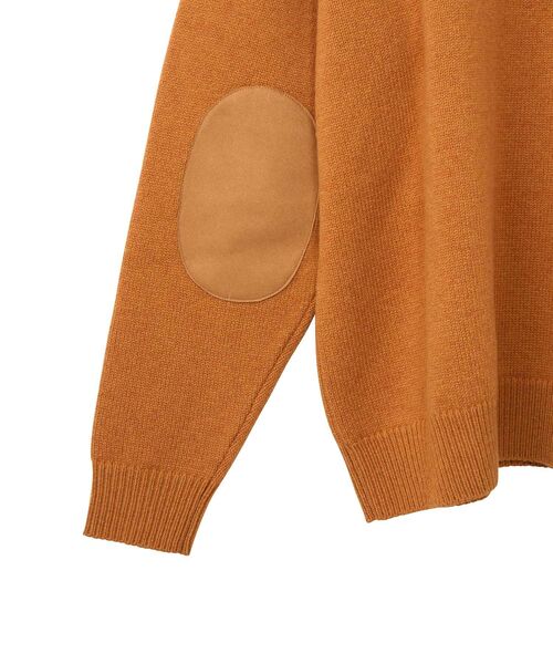 HYSTERIC GLAMOUR(ヒステリックグラマー)の「AMPLIFIEDワッペン エルボーパッチセーター(ニット/セーター・メンズ・オレンジ/ブラック/グリーン・X-LARGE/LARGE/MEDIUM/SMALL)」の5枚目の写真