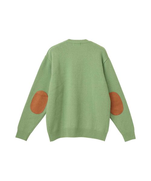 HYSTERIC GLAMOUR(ヒステリックグラマー)の「AMPLIFIEDワッペン エルボーパッチセーター(ニット/セーター・メンズ・オレンジ/ブラック/グリーン・X-LARGE/LARGE/MEDIUM/SMALL)」の6枚目の写真
