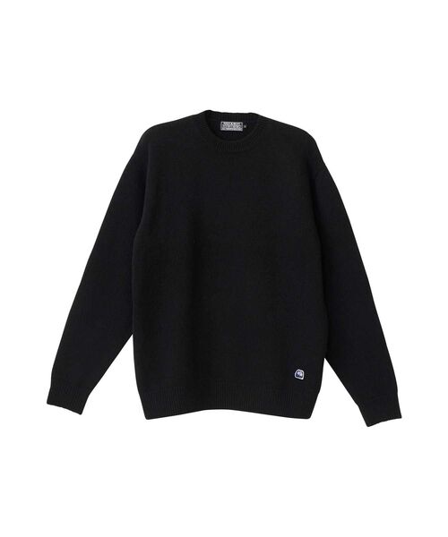 HYSTERIC GLAMOUR(ヒステリックグラマー)の「AMPLIFIEDワッペン エルボーパッチセーター(ニット/セーター・メンズ・オレンジ/ブラック/グリーン・X-LARGE/LARGE/MEDIUM/SMALL)」の8枚目の写真