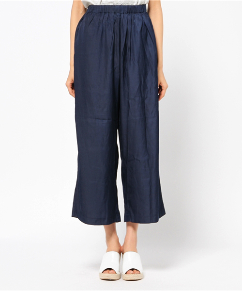 mystic（ミスティック）の「【mystic】テロッとワイドパンツ（その他パンツ・レディース・ベージュ/ライトグレー/ネイビー・ﾌﾘ-）」の4枚目の写真