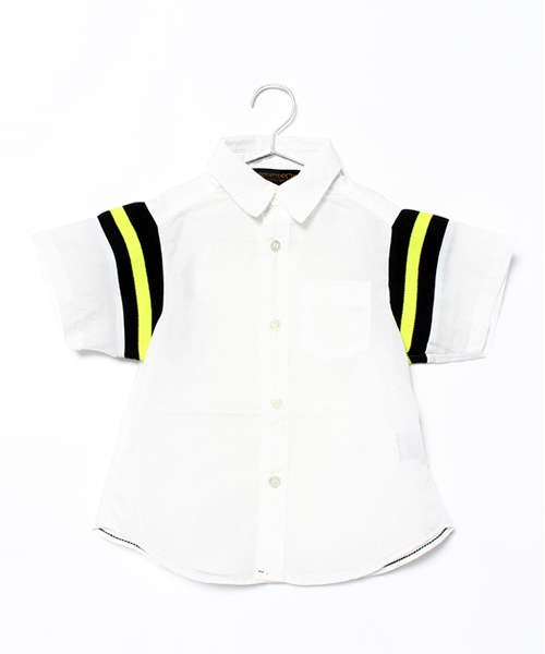 COMECHATTO&CLOSET（カムチャットアンドクロゼット）の「スポーツ半袖シャツ（シャツ/ブラウス・キッズ・ホワイト/ネイビー・100/120/90/110/130）」の7枚目の写真