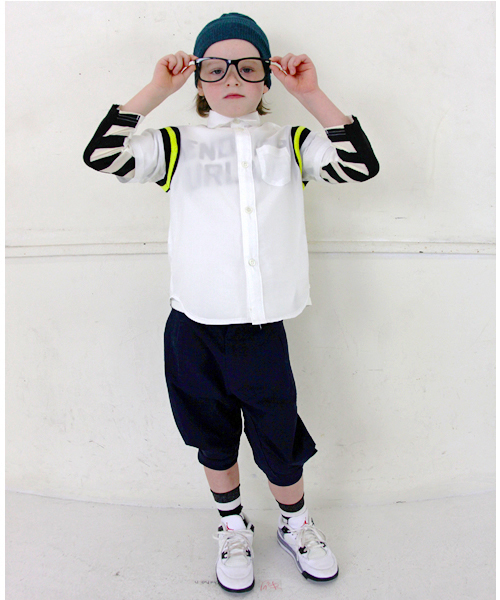 COMECHATTO&CLOSET（カムチャットアンドクロゼット）の「スポーツ半袖シャツ（シャツ/ブラウス・キッズ・ホワイト/ネイビー・100/120/90/110/130）」の8枚目の写真