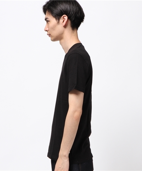 JAMES PERSE（ジェームスパース）の「JAMES PERSE Vネック半袖Tシャツ（Tシャツ/カットソー・メンズ・ブラック/イエロー・00/1/0）」の8枚目の写真