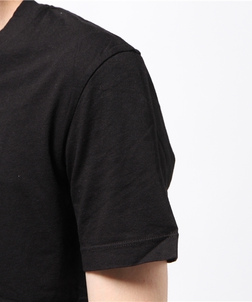 JAMES PERSE（ジェームスパース）の「JAMES PERSE Vネック半袖Tシャツ（Tシャツ/カットソー・メンズ・ブラック/イエロー・00/1/0）」の5枚目の写真