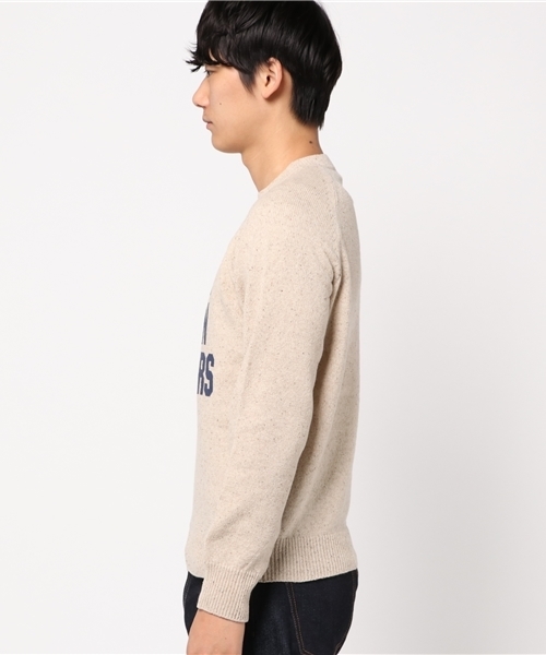 HYSTERIC GLAMOUR（ヒステリックグラマー）の「JT/J-F-T pt プルオーバー（ニット/セーター・メンズ・ベージュ/トップグレー/ブラック・SMALL/MEDIUM/LARGE）」の4枚目の写真