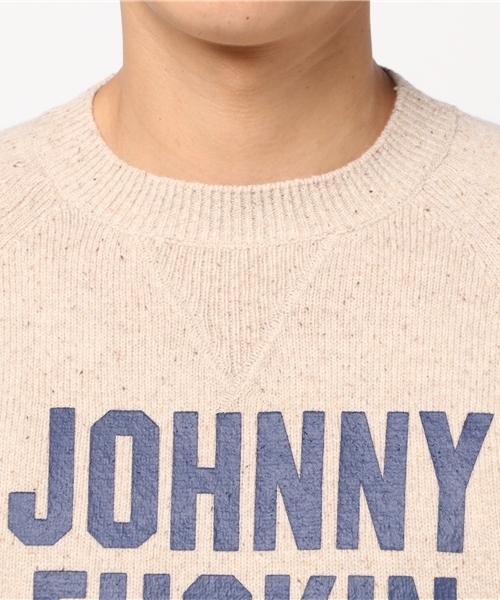 HYSTERIC GLAMOUR（ヒステリックグラマー）の「JT/J-F-T pt プルオーバー（ニット/セーター・メンズ・ベージュ/トップグレー/ブラック・SMALL/MEDIUM/LARGE）」の6枚目の写真