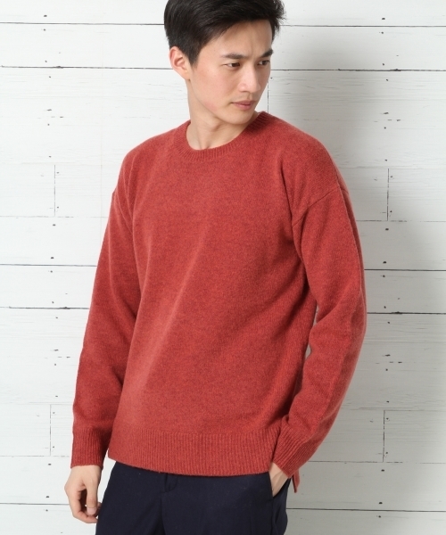 GLOBAL WORK（グローバルワーク）の「7ゲージラムナイロンニットプルオーバー/742443（ニット/セーター・メンズ・オフホワイト/ブルー系その他/レッド/グリーン・SMALL/LARGE/X-LARGE/MEDIUM）」の4枚目の写真