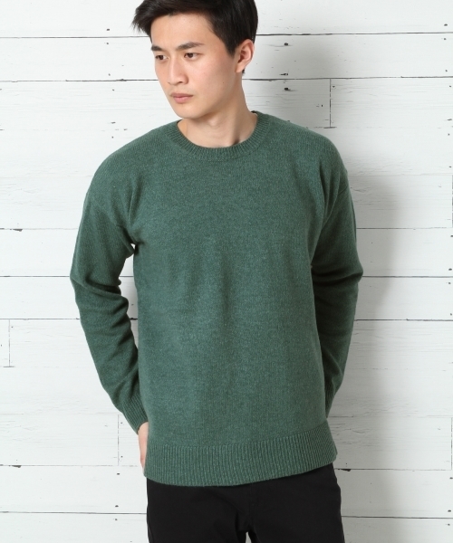 GLOBAL WORK（グローバルワーク）の「7ゲージラムナイロンニットプルオーバー/742443（ニット/セーター・メンズ・オフホワイト/ブルー系その他/レッド/グリーン・SMALL/LARGE/X-LARGE/MEDIUM）」の2枚目の写真