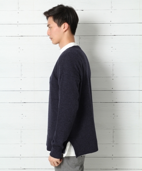 GLOBAL WORK（グローバルワーク）の「7ゲージラムナイロンニットプルオーバー/742443（ニット/セーター・メンズ・オフホワイト/ブルー系その他/レッド/グリーン・SMALL/LARGE/X-LARGE/MEDIUM）」の5枚目の写真