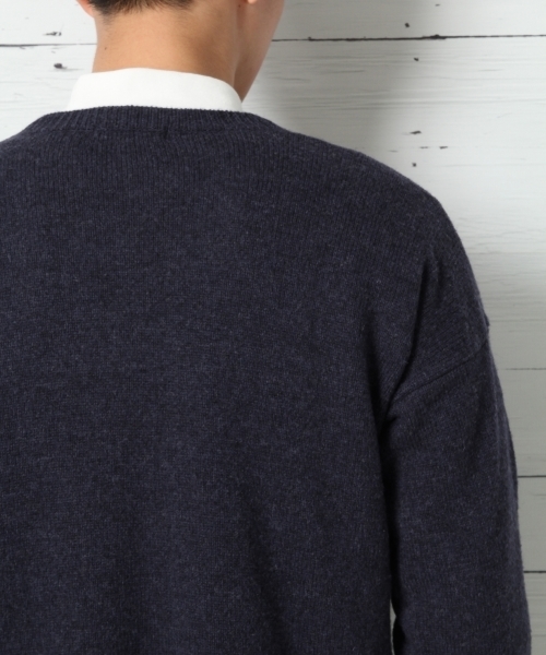 GLOBAL WORK（グローバルワーク）の「7ゲージラムナイロンニットプルオーバー/742443（ニット/セーター・メンズ・オフホワイト/ブルー系その他/レッド/グリーン・SMALL/LARGE/X-LARGE/MEDIUM）」の11枚目の写真