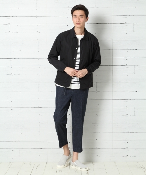 GLOBAL WORK（グローバルワーク）の「ＭＶＳハーフミラノバスク長袖Ｔ/737462（Tシャツ/カットソー・メンズ・ネイビー/ホワイト・X-LARGE/SMALL/LARGE/MEDIUM）」の3枚目の写真