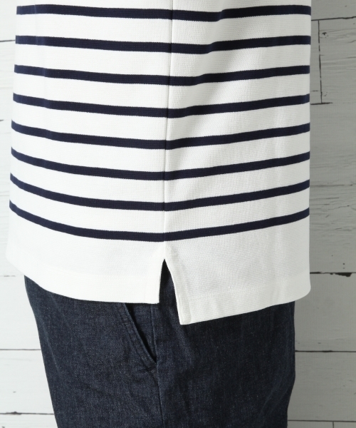 GLOBAL WORK（グローバルワーク）の「ＭＶＳハーフミラノバスク長袖Ｔ/737462（Tシャツ/カットソー・メンズ・ネイビー/ホワイト・X-LARGE/SMALL/LARGE/MEDIUM）」の10枚目の写真