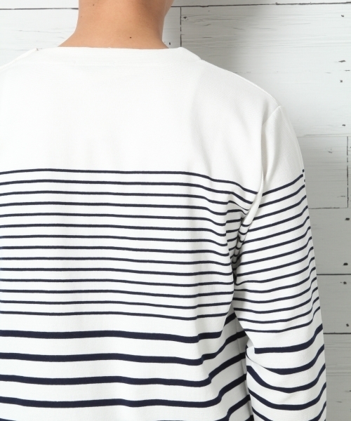 GLOBAL WORK（グローバルワーク）の「ＭＶＳハーフミラノバスク長袖Ｔ/737462（Tシャツ/カットソー・メンズ・ネイビー/ホワイト・X-LARGE/SMALL/LARGE/MEDIUM）」の11枚目の写真