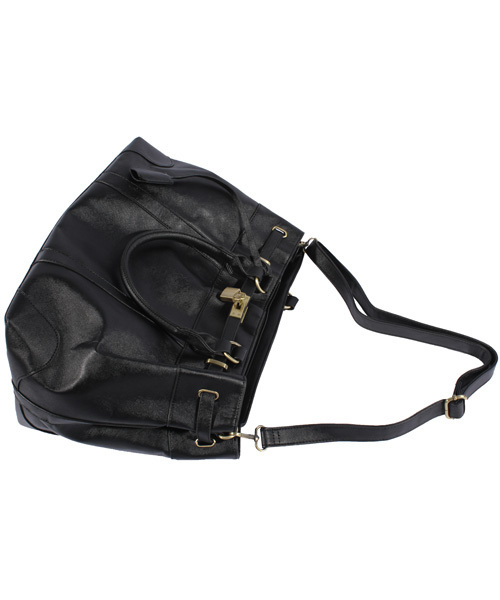 ８(eight)（エイト）の「鍵付き PUレザー ボストンバッグ（ボストンバッグ・メンズ・ベージュ/インディゴブルー/ホワイト/ブラック/ダークブラウン・FREE）」の10枚目の写真