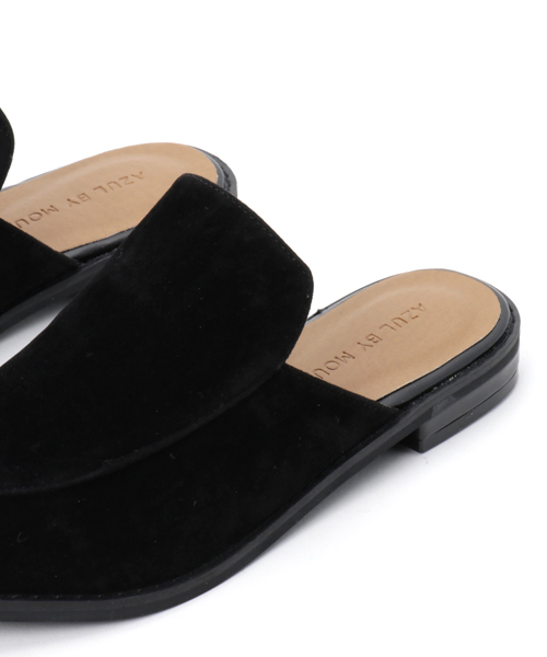 AZUL by moussy（アズールバイマウジー）の「スウェード調フラットミュール（パンプス・レディース・ブラック/ブラウン系その他・LARGE/MEDIUM/SMALL）」の8枚目の写真