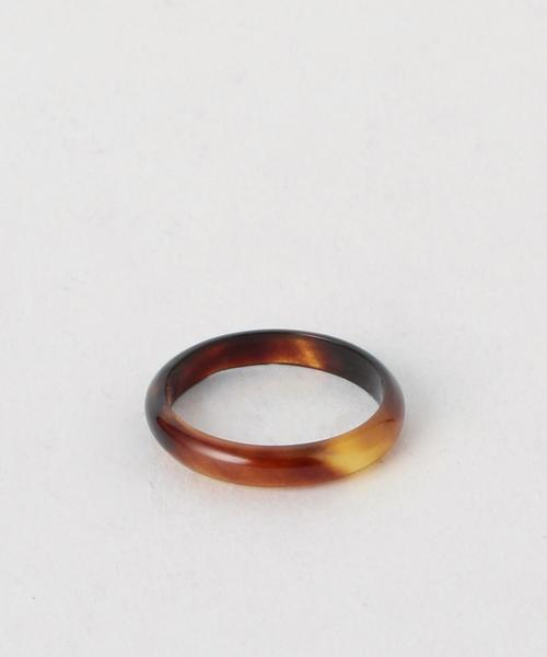 Steven Alan（スティーブンアラン）の「＜大澤鼈甲＞3mm RING/ﾘﾝｸﾞ（リング・レディース・ダークブラウン・11/9/4）」の3枚目の写真