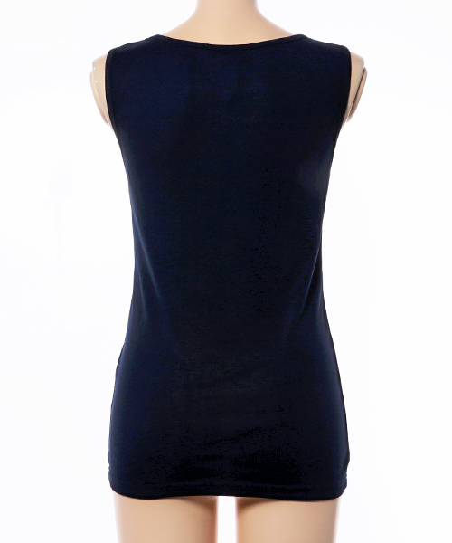 Honeys（ハニーズ）の「無地タンクトップ（タンクトップ・レディース・ネイビー/ブラック/オフホワイト/杢グレー/ブルー/カーキ/ライム/パープル・S/M/LL/L）」の11枚目の写真