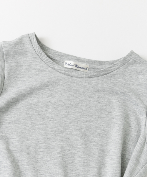 URBAN RESEARCH（アーバンリサーチ）の「UR ウエスト巻カットソーロングワンピース（ワンピース・レディース・ライム/杢グレー/ネイビー・FREE）」の10枚目の写真