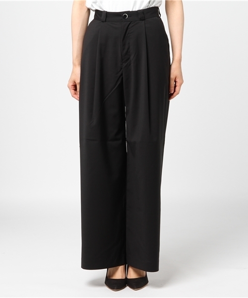 SOLIDO（ソリード）の「SOLIDO（ソリード）ワイドパンツ（その他パンツ・レディース・ブラック/チャコールグレー・1/2）」の3枚目の写真