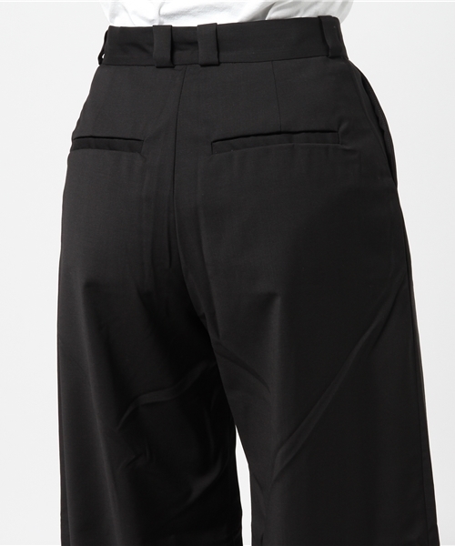 SOLIDO（ソリード）の「SOLIDO（ソリード）ワイドパンツ（その他パンツ・レディース・ブラック/チャコールグレー・1/2）」の7枚目の写真