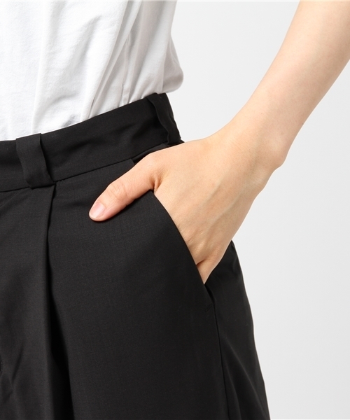 SOLIDO（ソリード）の「SOLIDO（ソリード）ワイドパンツ（その他パンツ・レディース・ブラック/チャコールグレー・1/2）」の8枚目の写真