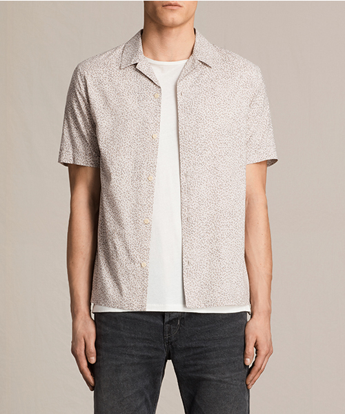 ALLSAINTS（オールセインツ）の「【本日セール終了】WASCO SS SHIRT（シャツ/ブラウス・メンズ・ピンクベージュ/グレー・MEDIUM/LARGE/SMALL）」の2枚目の写真