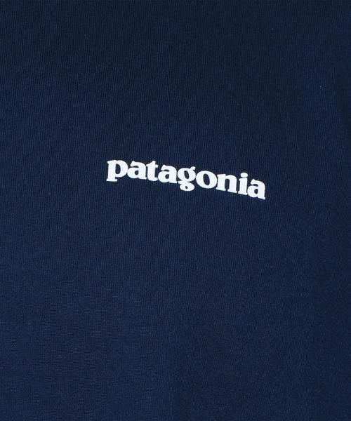 patagonia（パタゴニア）の「＜patagonia＞LOGO T-SHIRT/Tｼｬﾂ.（Tシャツ/カットソー・メンズ・ホワイト/ネイビー・MEDIUM/SMALL/X-SMALL）」の7枚目の写真