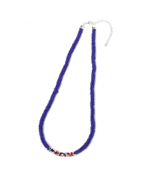 RAGEBLUE（レイジブルー）の「ワイドビーズネックレス/750542（ネックレス・メンズ・オレンジ/ブルー・FREE）」の2枚目の写真